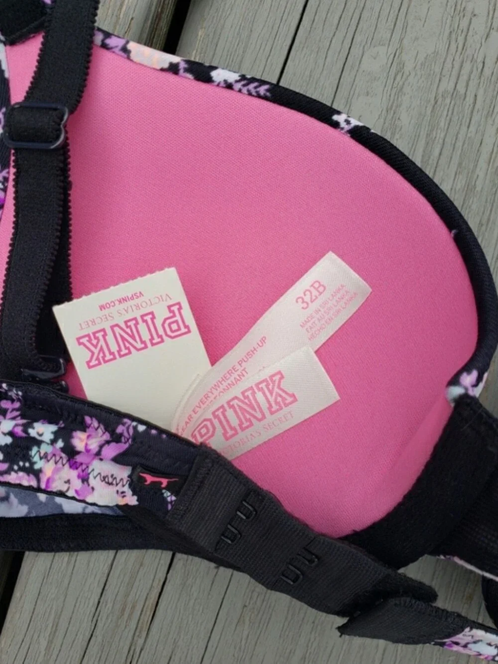 Victoria's Secret PINK Floral  Push-Up Bra 32B